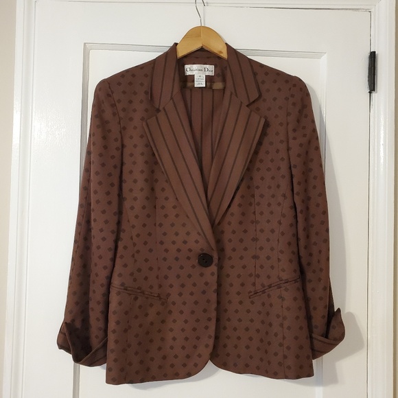 Vintage Christain Dior Blazer/Skirt Set- Size 10 - Picture 2 of 6